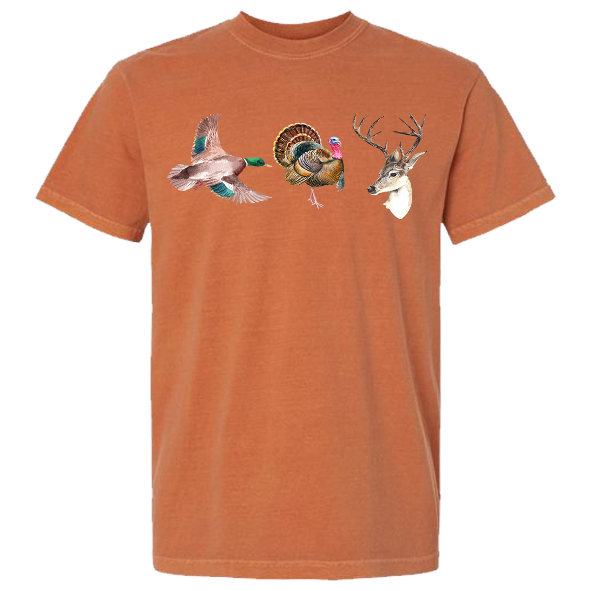 Duck Turkey Deer Comfort Color Tee