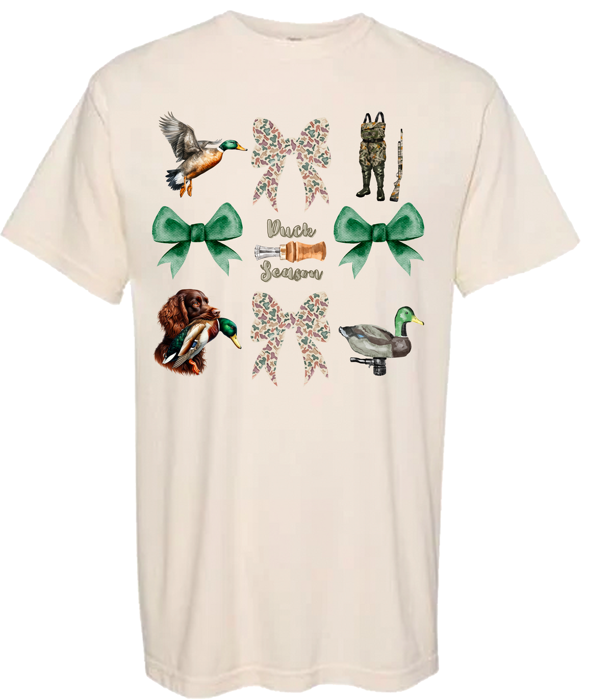 Duck Season Coquette Comfort Color Tee