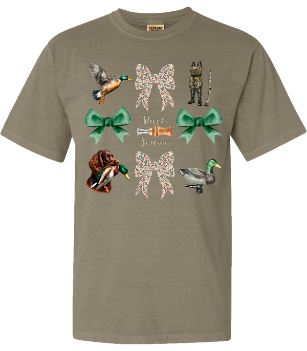 Duck Season Coquette Comfort Color Tee