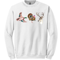 Duck Turkey Deer Sweatshirt