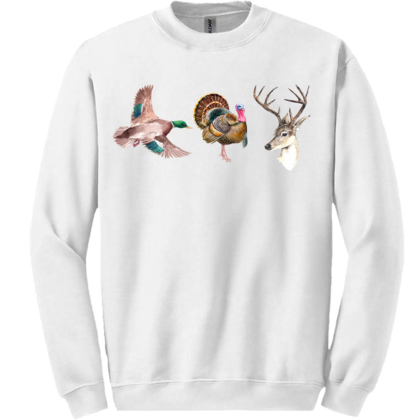 Duck Turkey Deer Sweatshirt