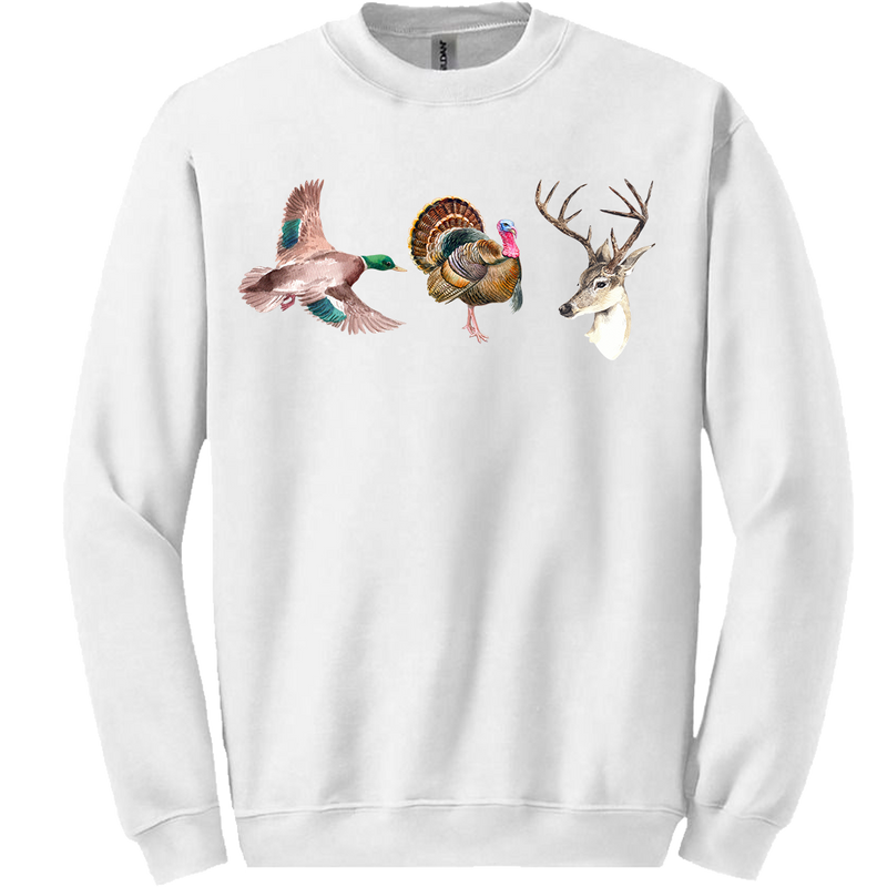 Duck Turkey Deer Sweatshirt