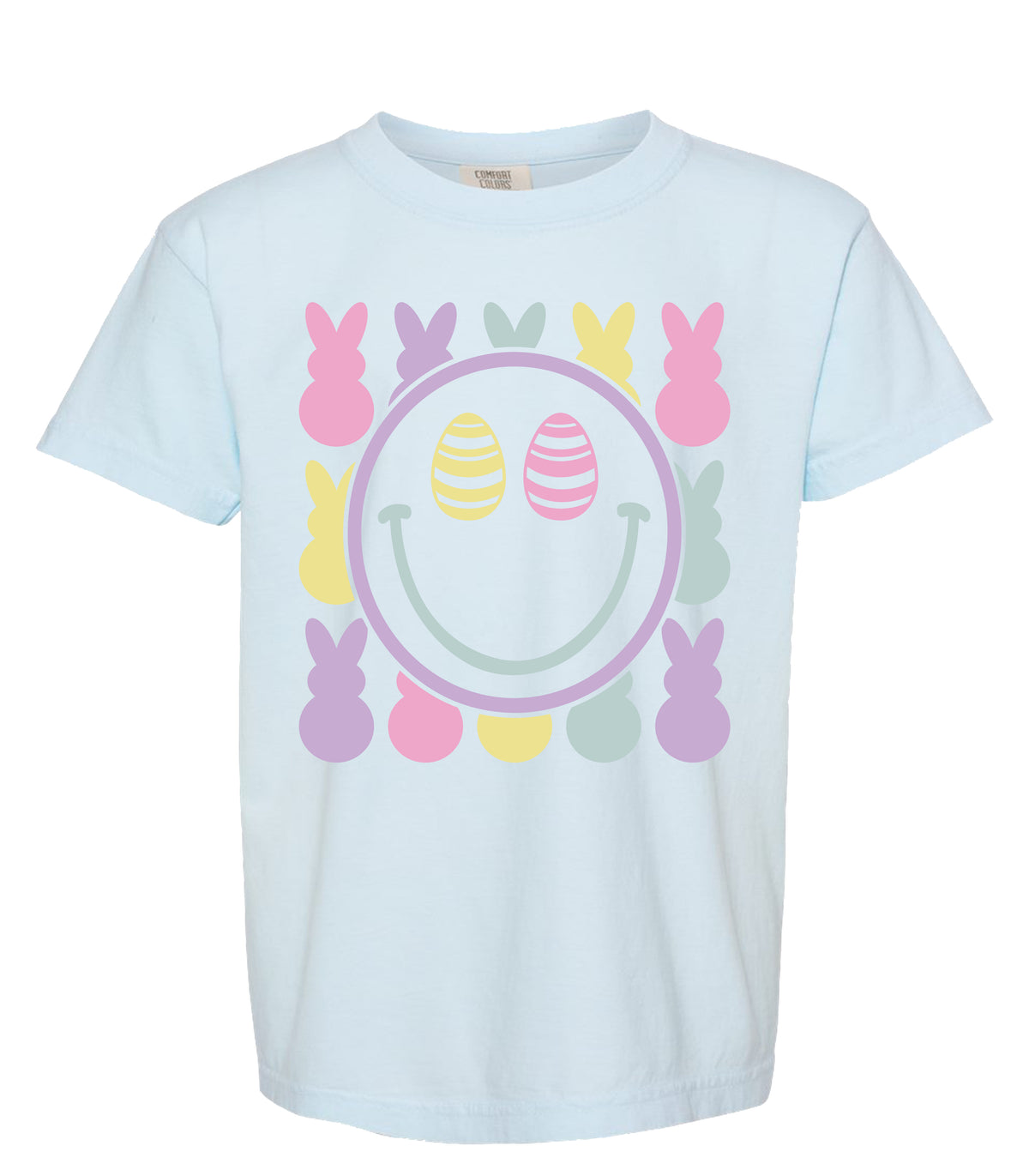 Easter Smiley Comfort Colors Tee