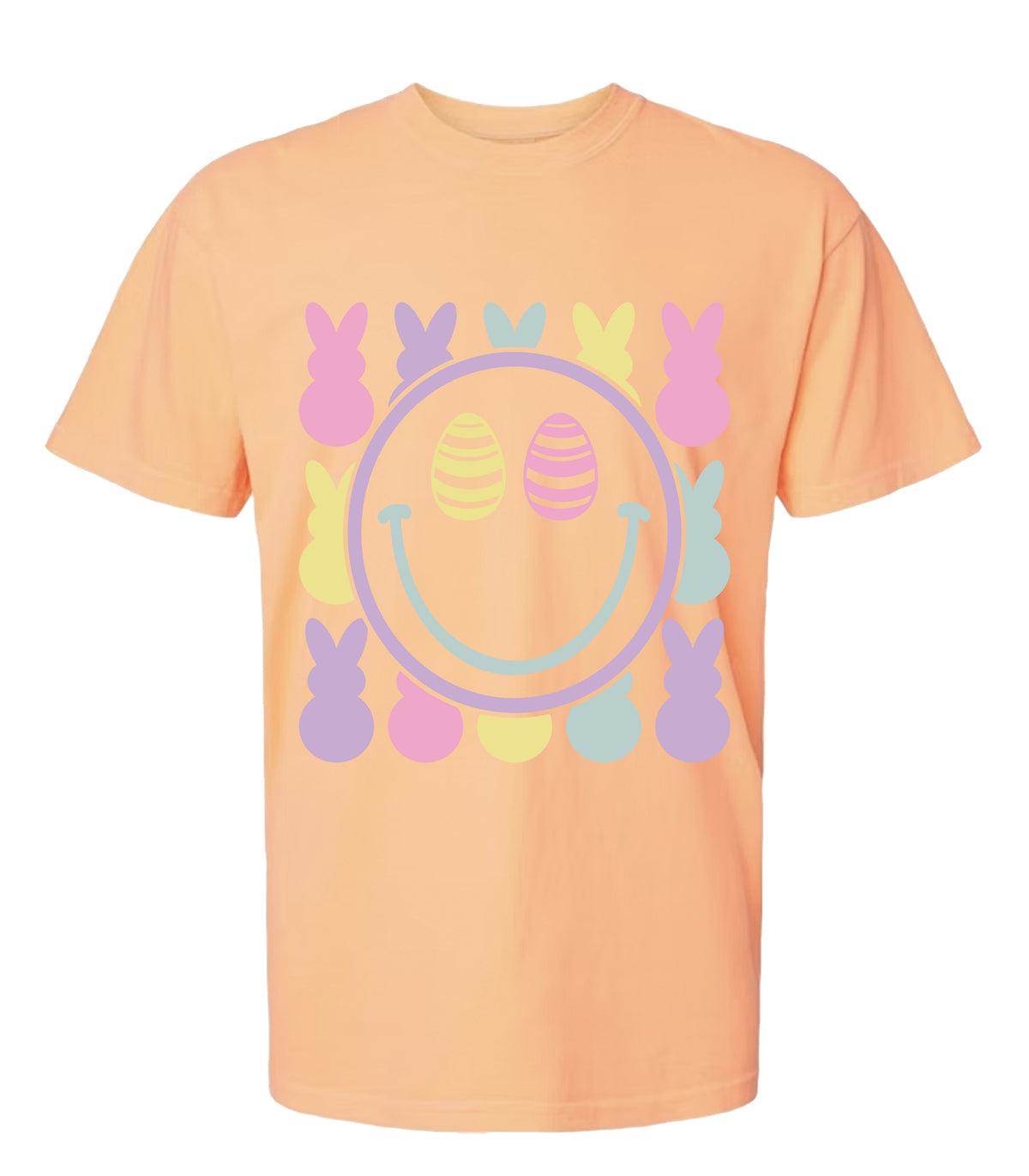 Easter Smiley Comfort Colors Tee