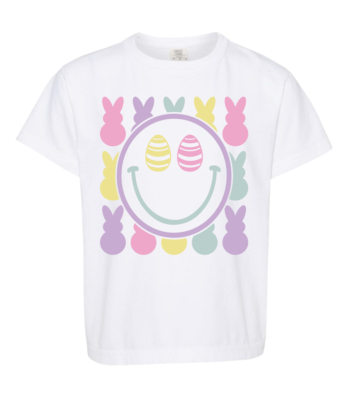 Easter Smiley Comfort Colors Tee