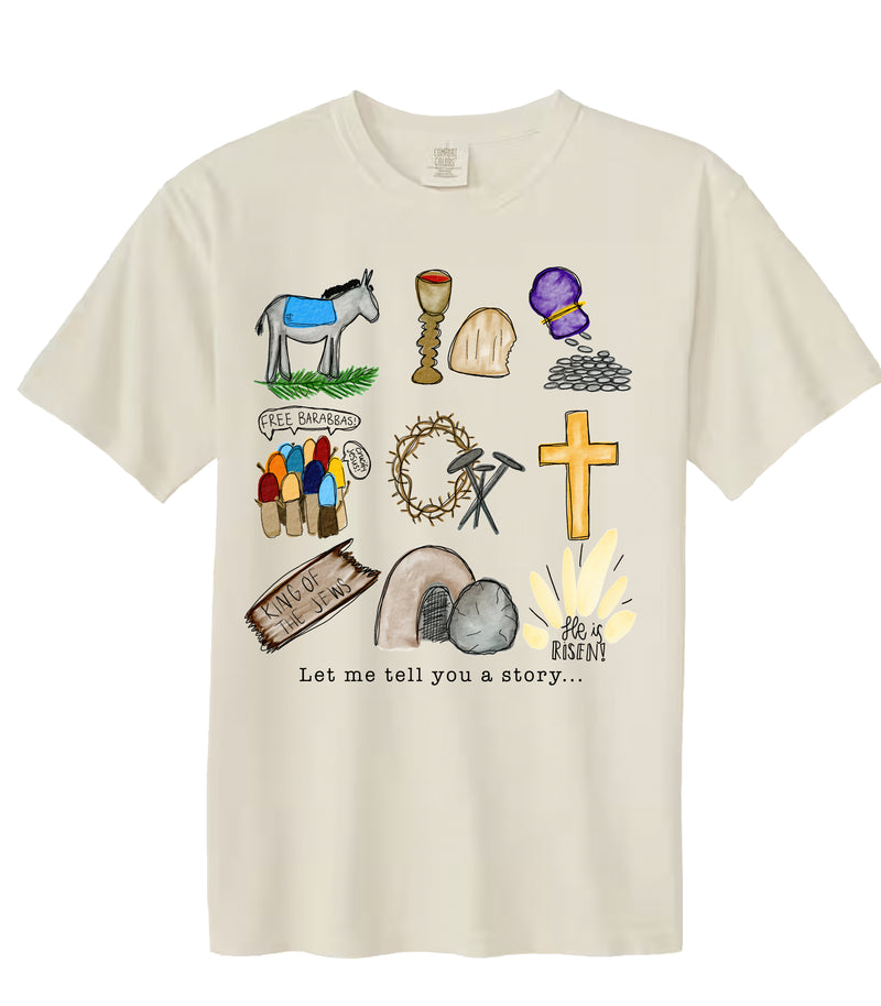 Easter Story Comfort Colors Tee