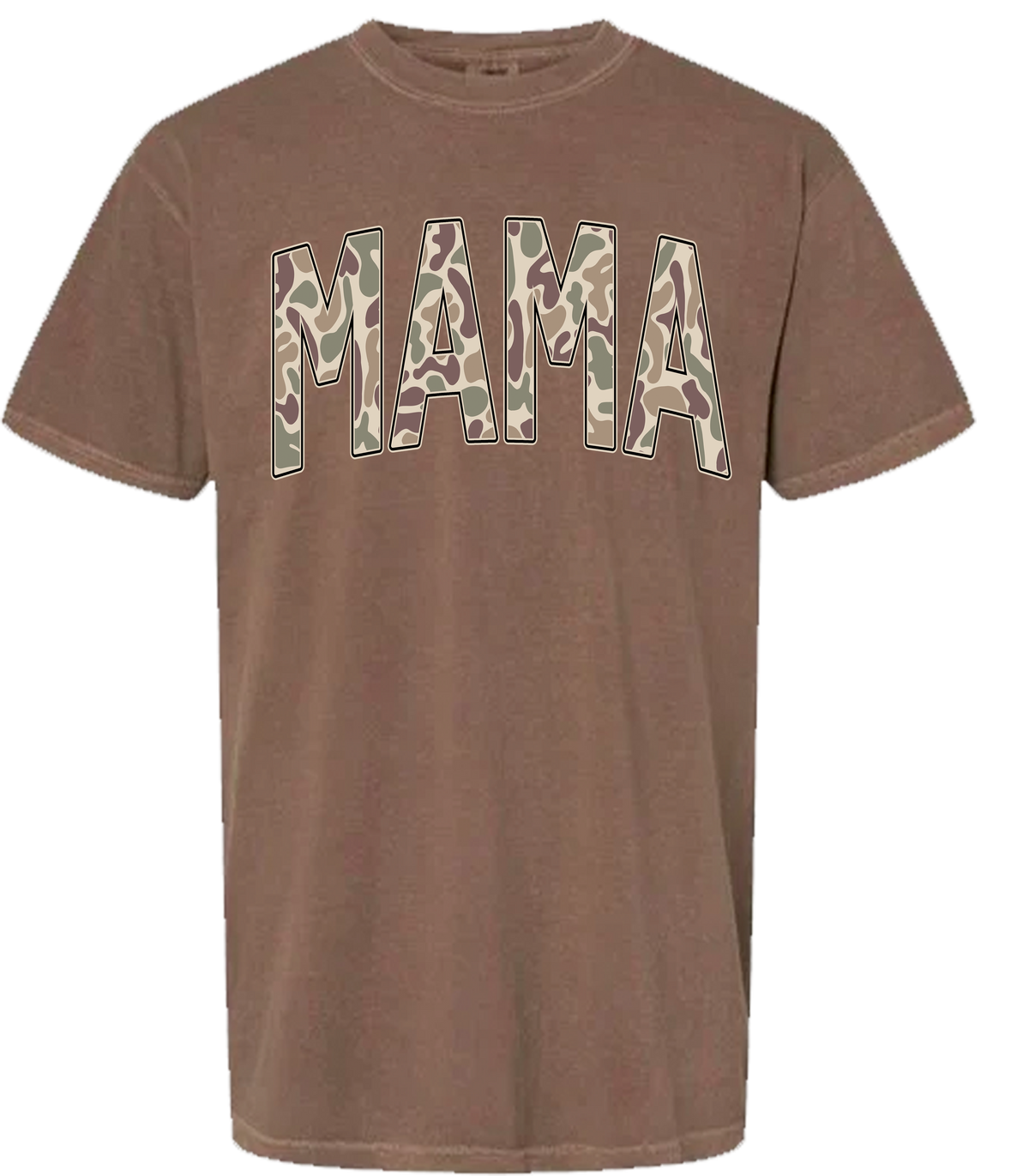 Old School Camo Mama Comfort Color Tee