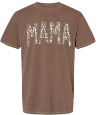 Old School Camo Mama Comfort Color Tee