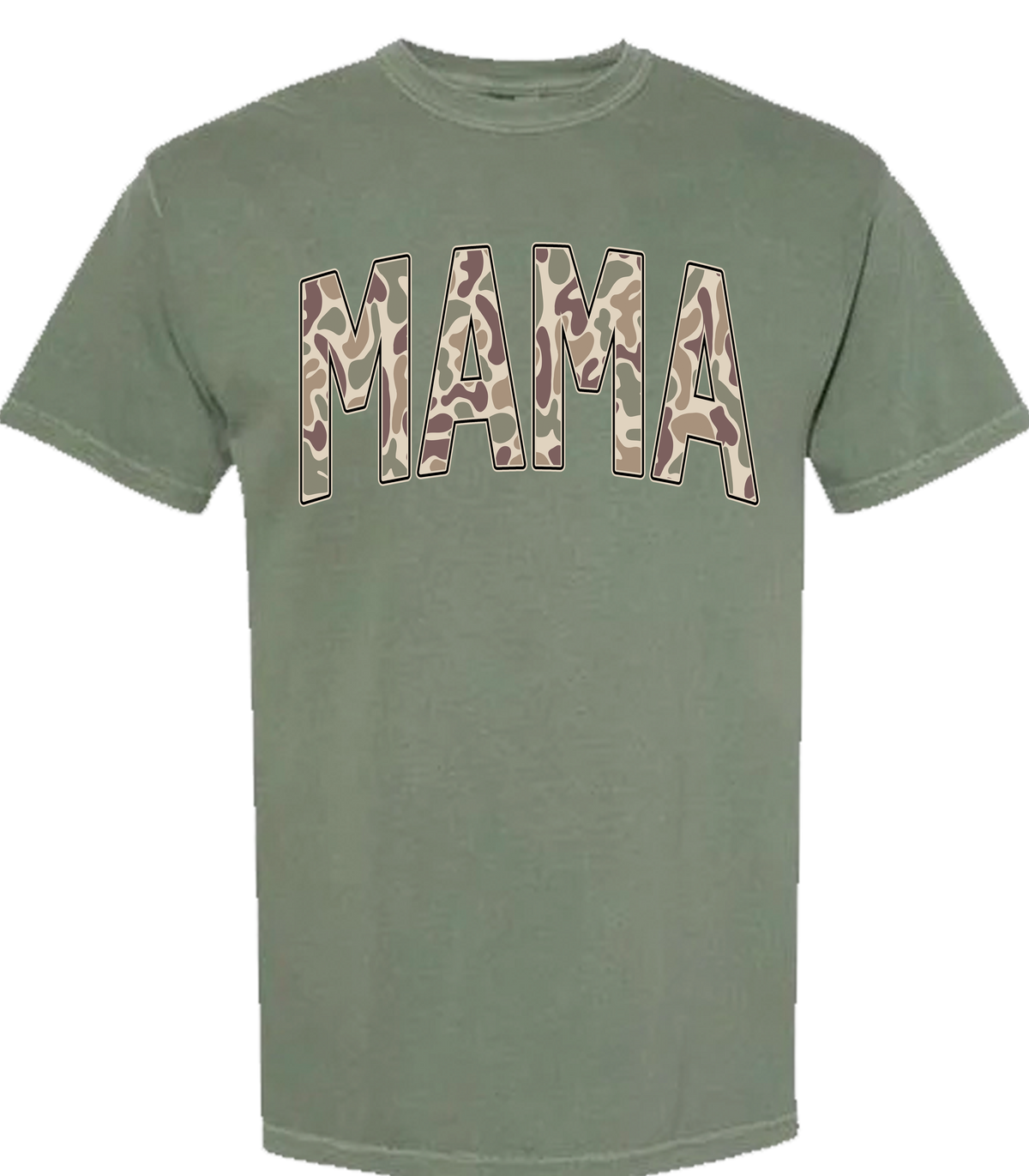 Old School Camo Mama Comfort Color Tee