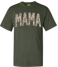 Old School Camo Mama Comfort Color Tee