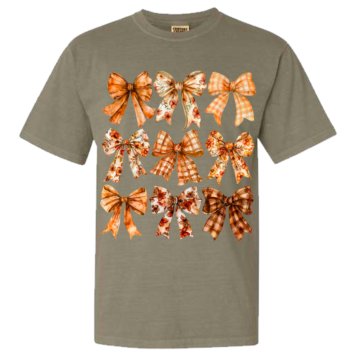 Fall Bows Comfort Color Tee