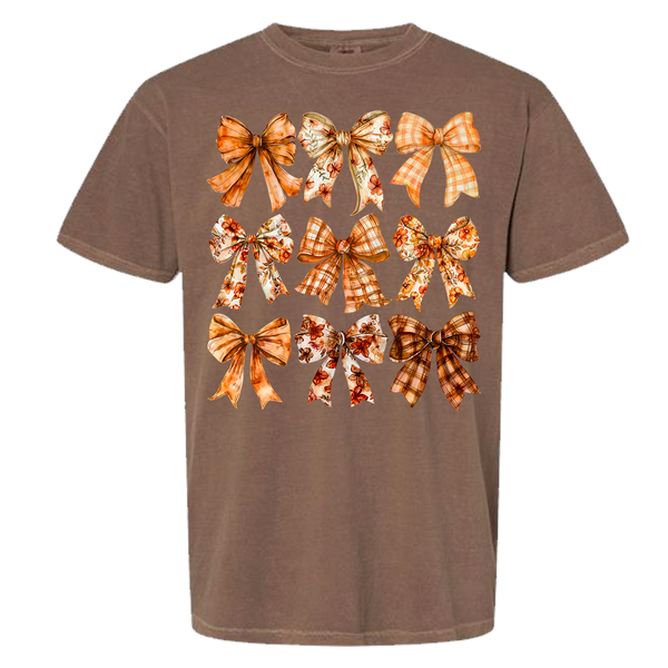 Fall Bows Comfort Color Tee