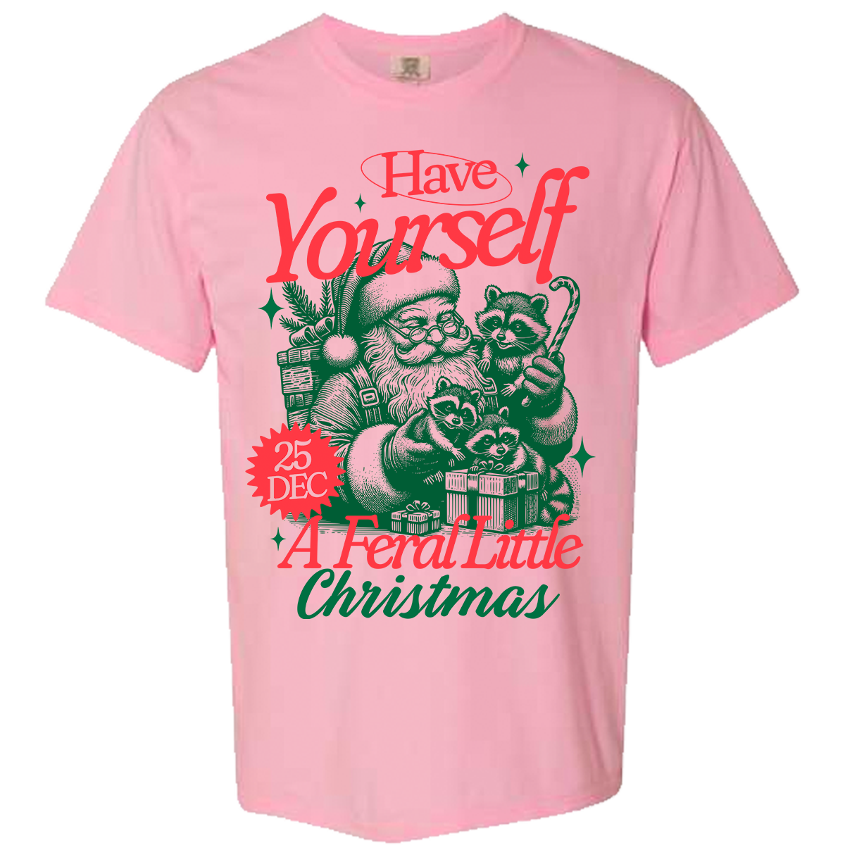 Feral Christmas Comfort Color Tee