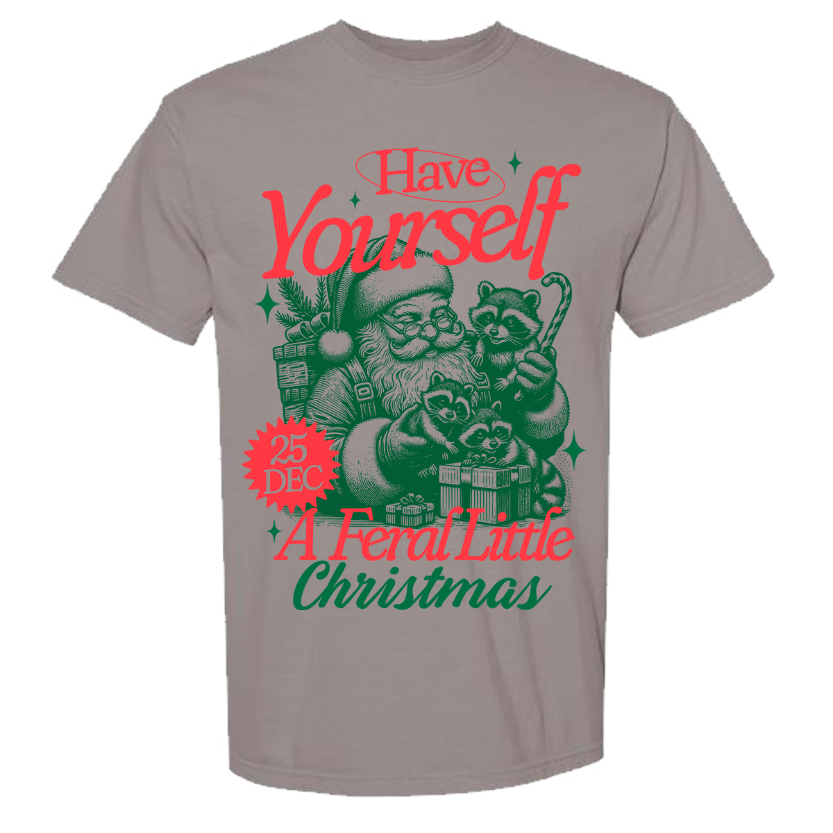 Feral Christmas Comfort Color Tee