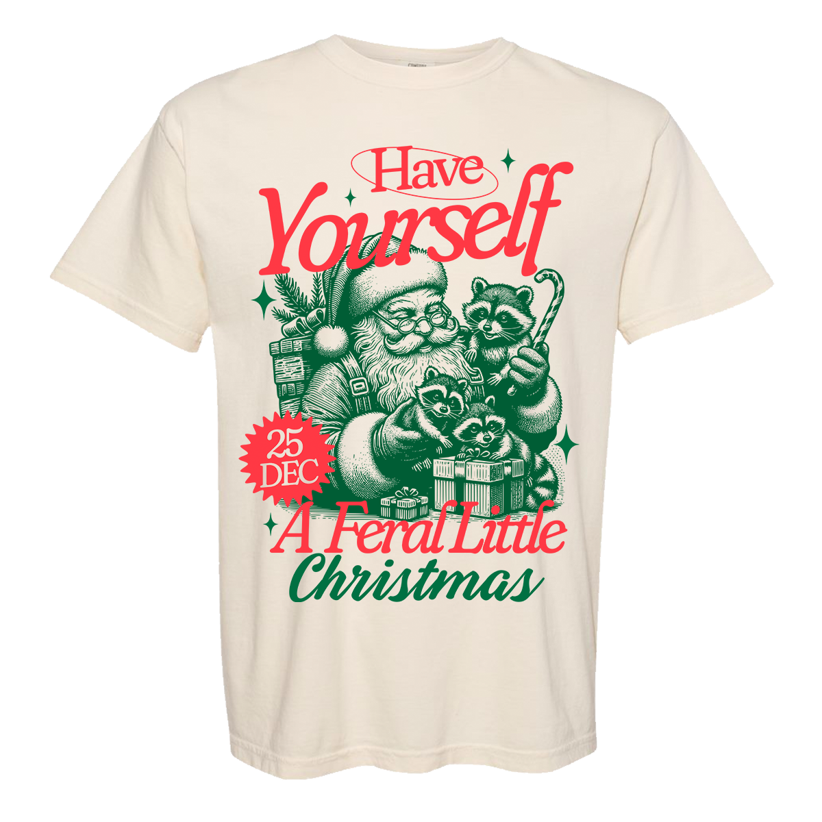 Feral Christmas Comfort Color Tee