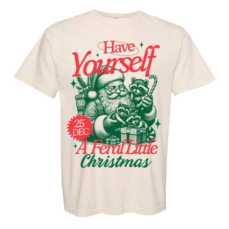 Feral Christmas Comfort Color Tee