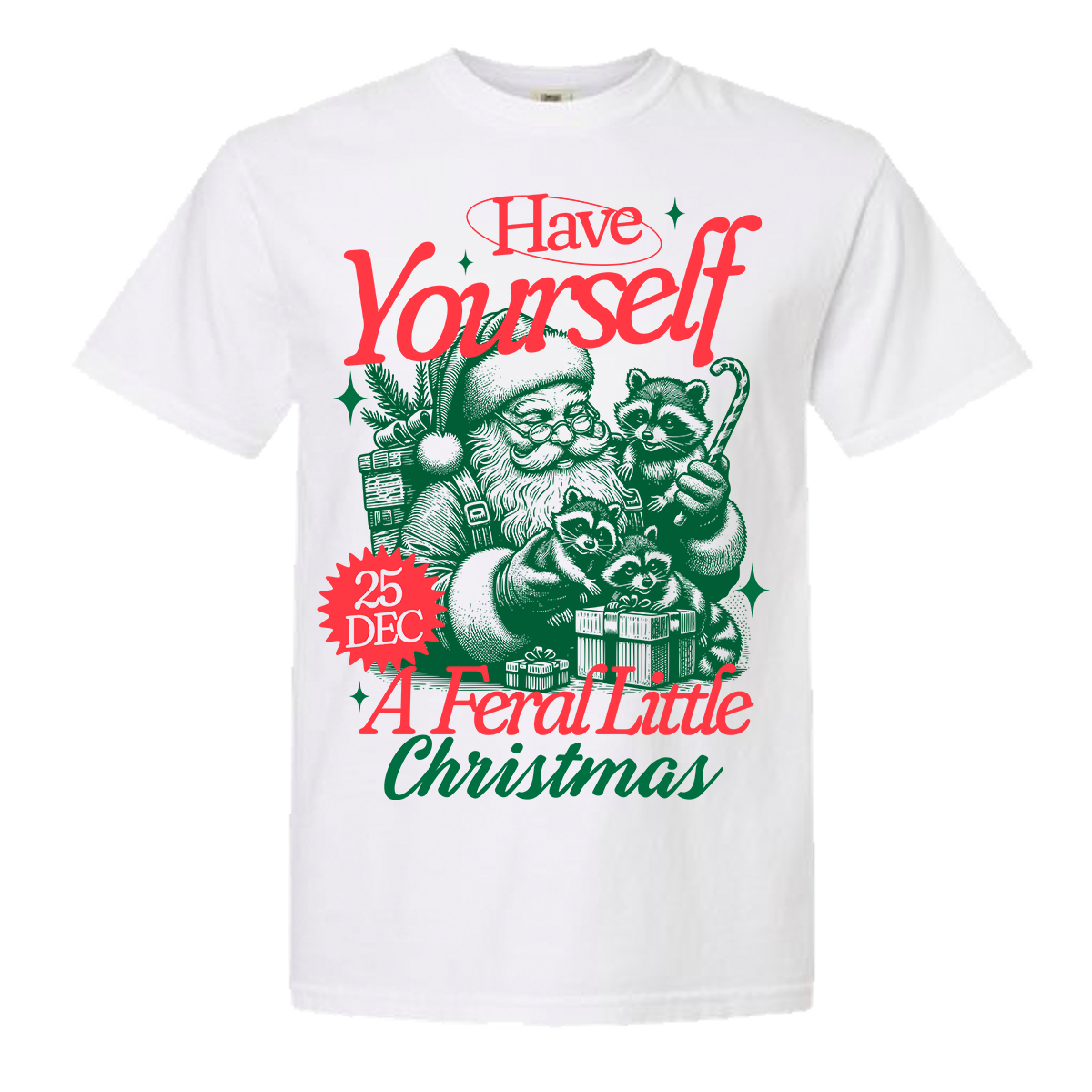 Feral Christmas Comfort Color Tee