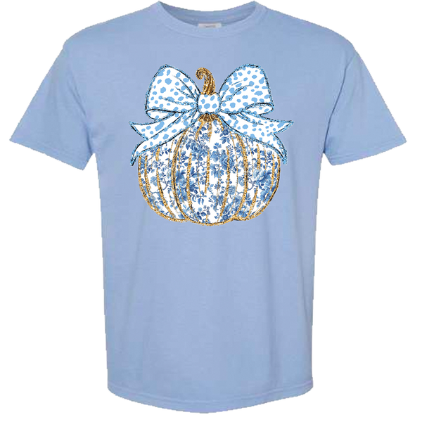 Floral Pumpkin Comfort Color Tee