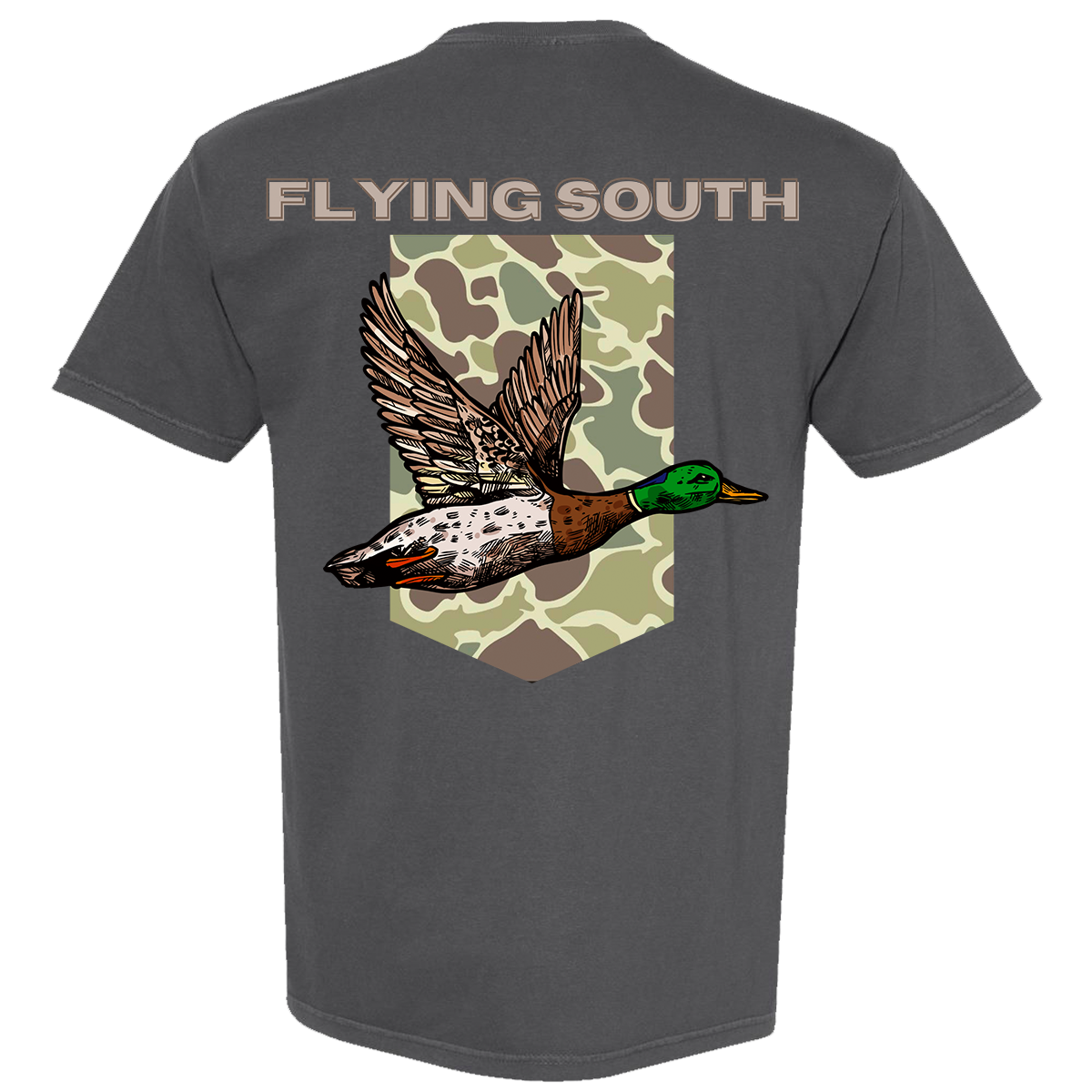 Flying South Comfort Color Tee - Pepper