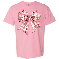 Gingerbread Bow Comfort Color Tee