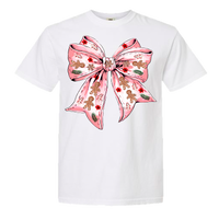 Gingerbread Bow Comfort Color Tee