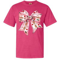 Gingerbread Bow Comfort Color Tee