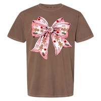 Gingerbread Bow Comfort Color Tee