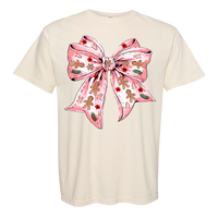 Gingerbread Bow Comfort Color Tee