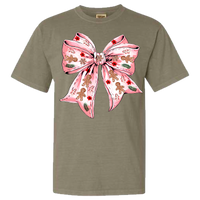 Gingerbread Bow Comfort Color Tee