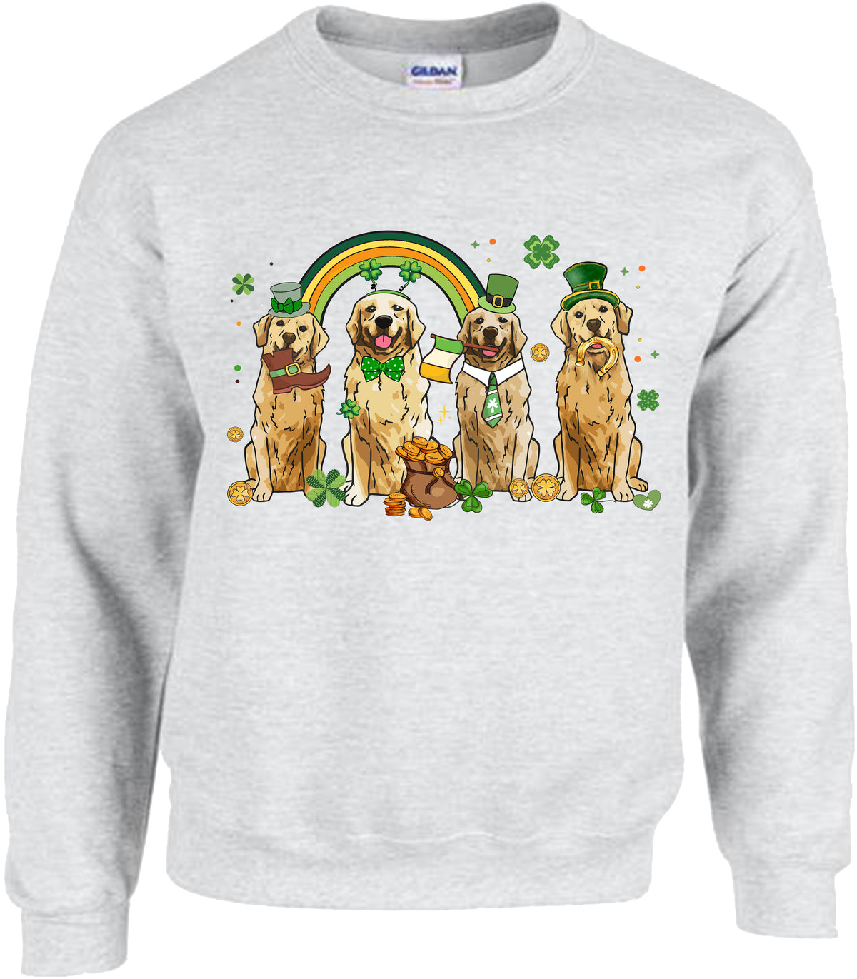 Golden Retriever St Patrick's Day Tee