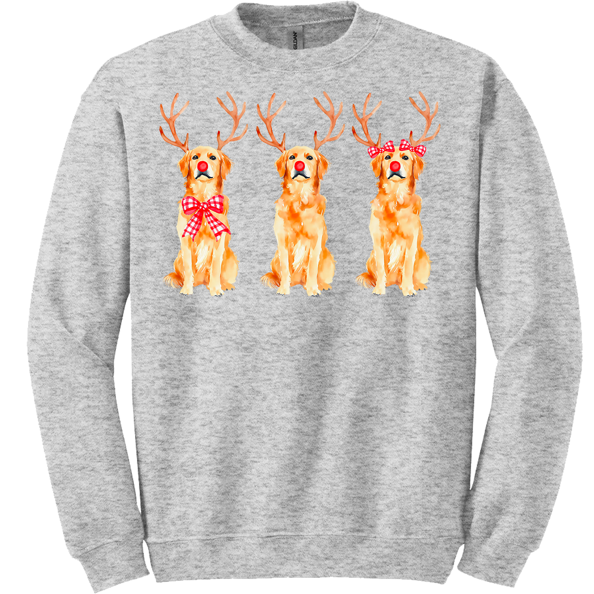 Golden Retriever Reindeer Tee