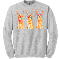 Golden Retriever Reindeer Tee