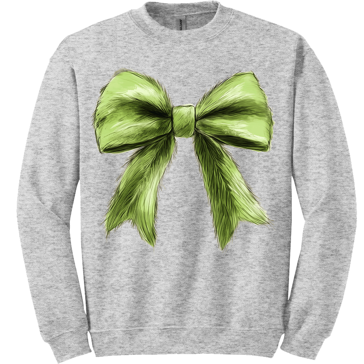 Green Christmas Bow Tee