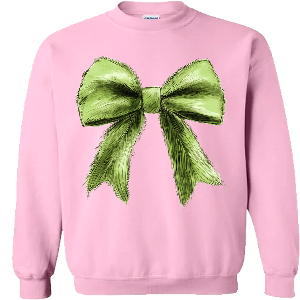 Green Christmas Bow Tee