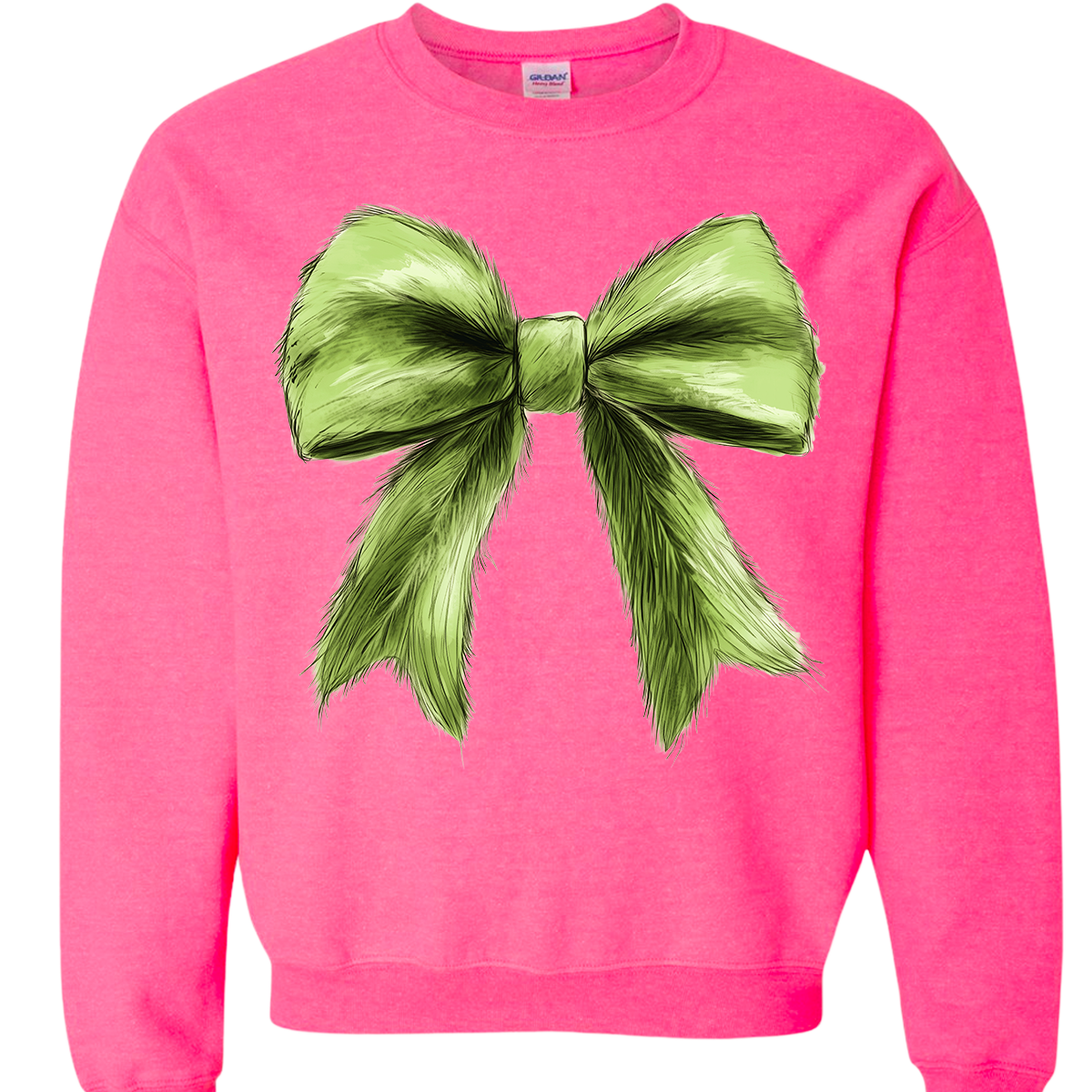 Green Christmas Bow Tee