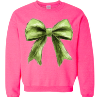 Green Christmas Bow Tee