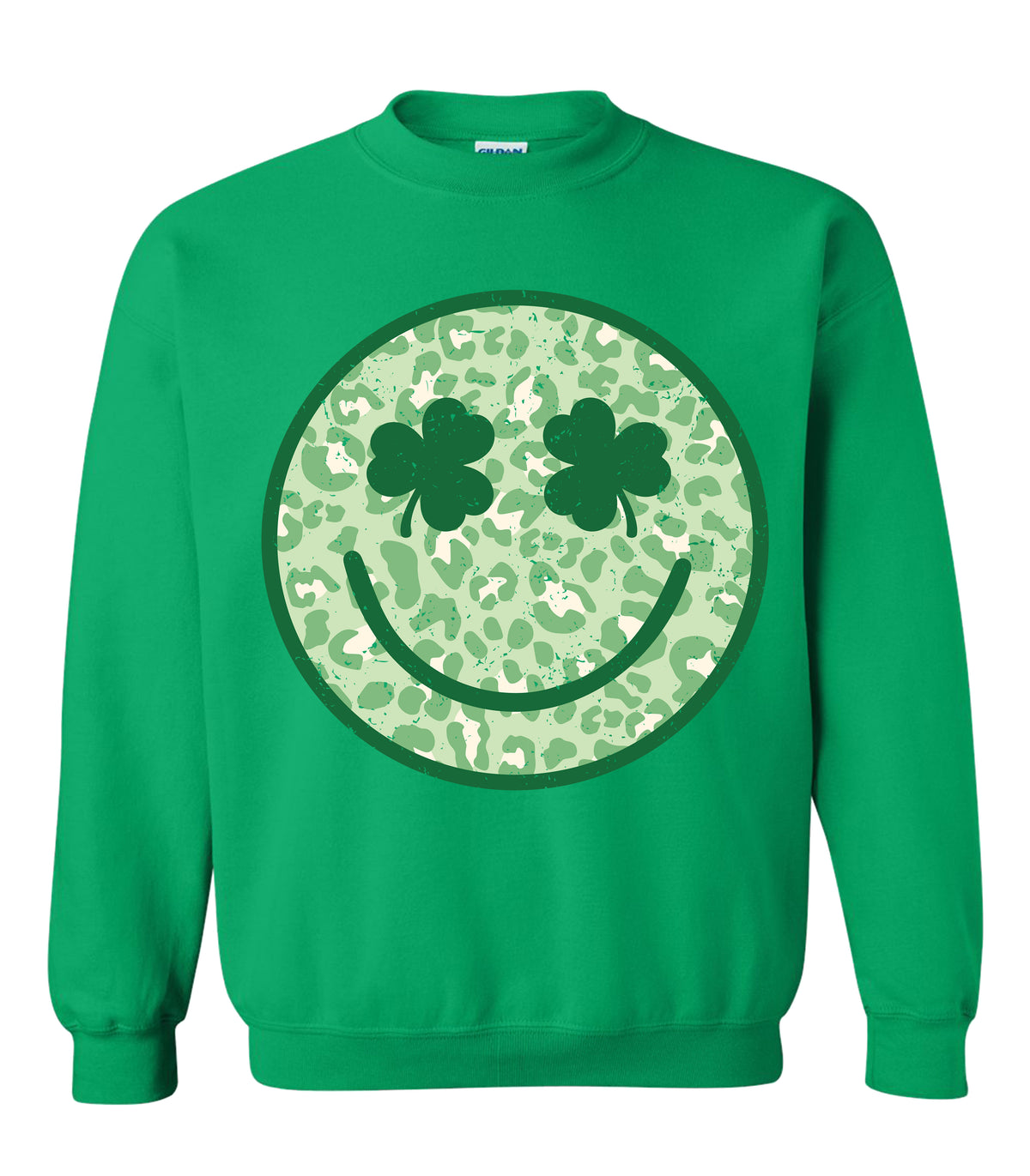 Smiley Leopard St Patrick's Day Tee