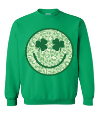 Smiley Leopard St Patrick's Day Tee