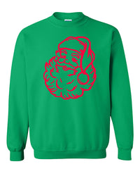 Santa Puff Tee - Green / Red Design