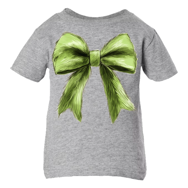 Green Christmas Bow Tee (INFANT/TODDLER/YOUTH)