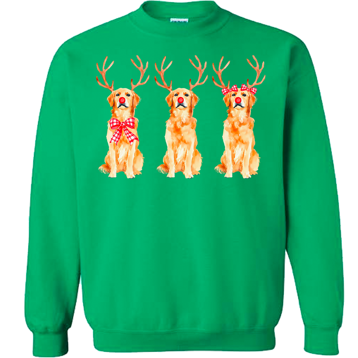 Golden Retriever Reindeer Tee