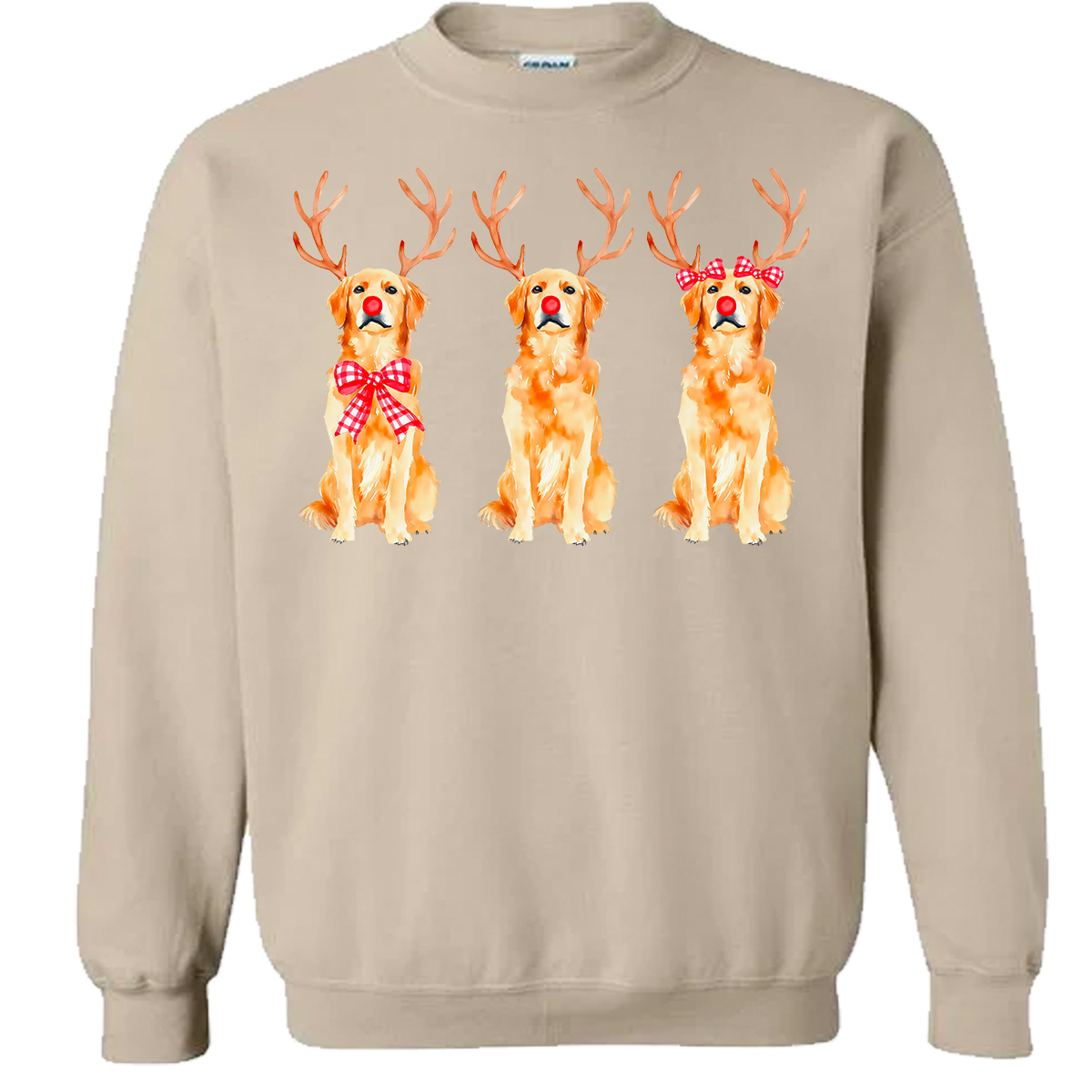 Golden Retriever Reindeer Tee