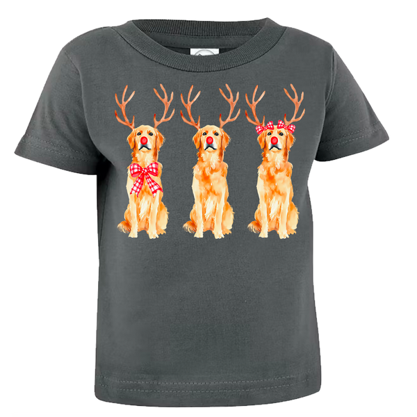 Golden Retriever Reindeer Tee (INFANT/TODDLER/YOUTH)