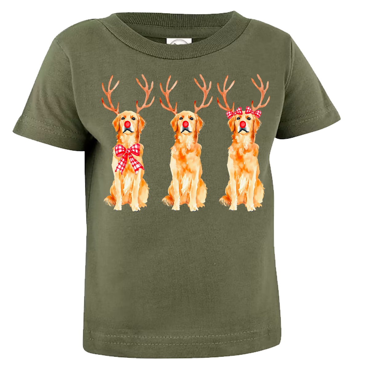 Golden Retriever Reindeer Tee (INFANT/TODDLER/YOUTH)