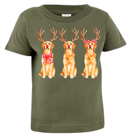 Golden Retriever Reindeer Tee (INFANT/TODDLER/YOUTH)