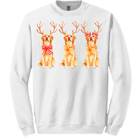 Golden Retriever Reindeer Tee