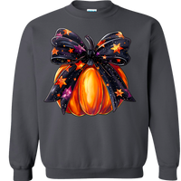 Halloween Pumpkin Bow Sweatshirt