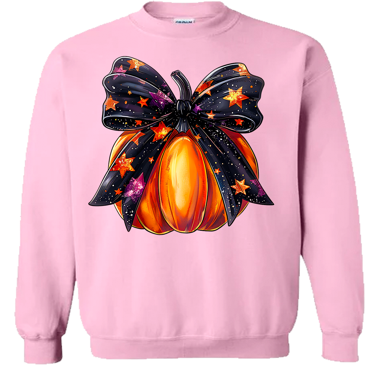 Halloween Pumpkin Bow Sweatshirt