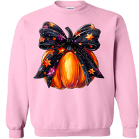 Halloween Pumpkin Bow Sweatshirt