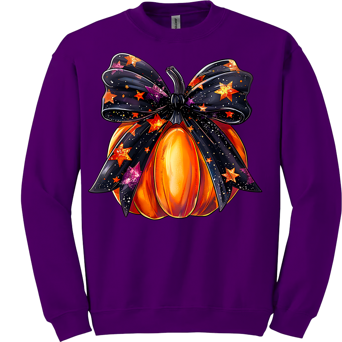 Halloween Pumpkin Bow Sweatshirt